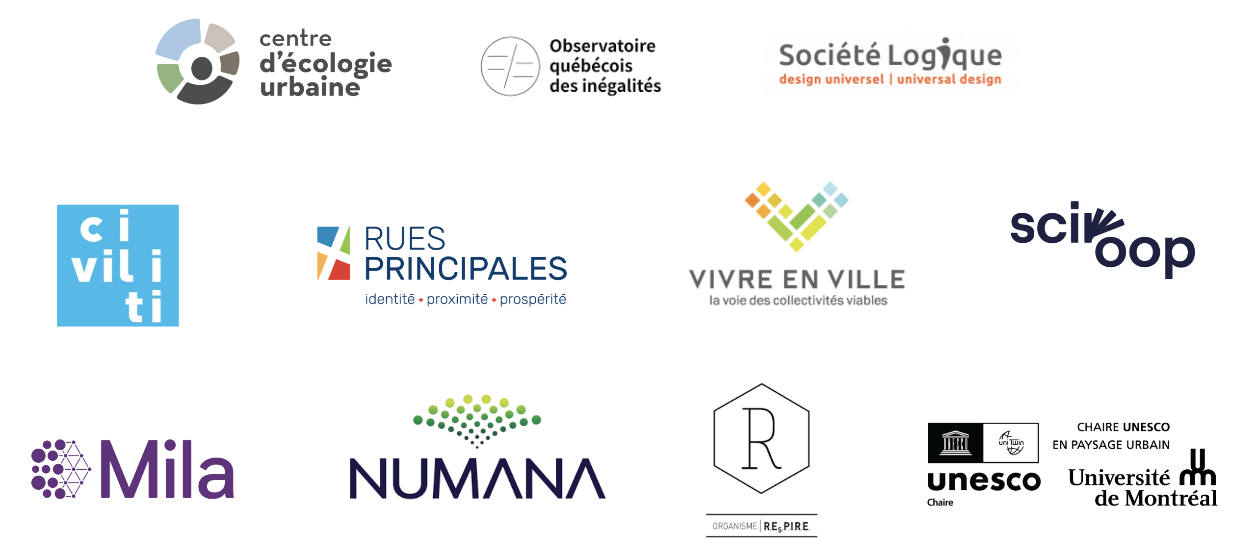 Les partenaires du projet